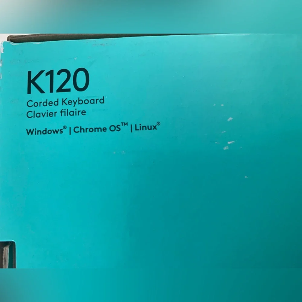 Logitech Corded Keyboard K 120 in Original Box